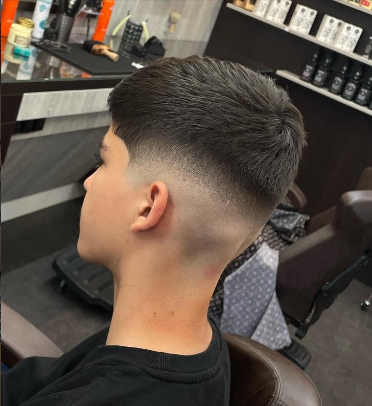 Slick Back mit Fade